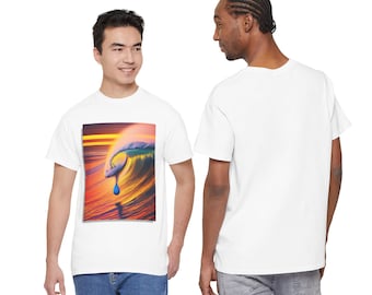 Golden Hour Wave T-shirt Cadeau voor haar/hem Verjaardagscadeau strandliefhebber