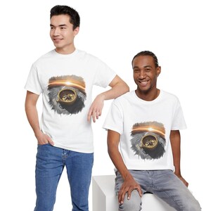 Brass Compass Visionary T-Shirt, Gift for Her/Him, Birthday Gift, Executive Style, Golden Horizon