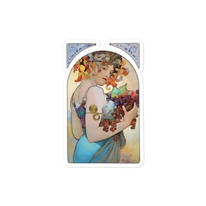 Fruit by Alphonse Mucha Sticker