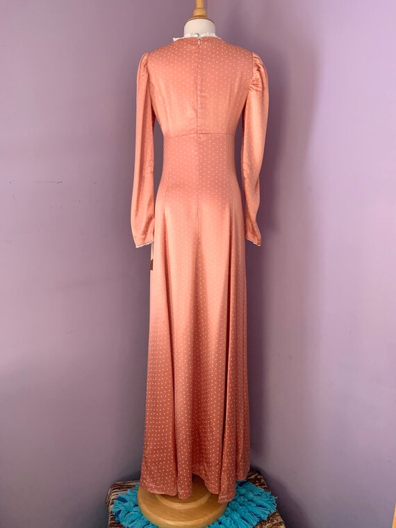 Vintage 1960’s “Starstruck” Shiny Satin Evening G… - image 5