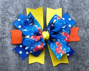 Finding Nemo Hairbow, Disney Hairbow, Gift for Baby and Girl, Baby Headband, Perfect Gift