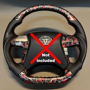 Forged Hydro Dipped Steering Wheel: Toyota Hilux Vigo Fortuner Camry (2005-2014)