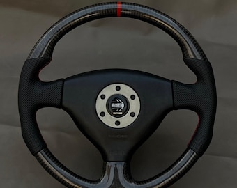 MOMO Carbon Fiber Steering Wheel for Mitsubishi Lancer Evolution IV V VI Racing Upgrade