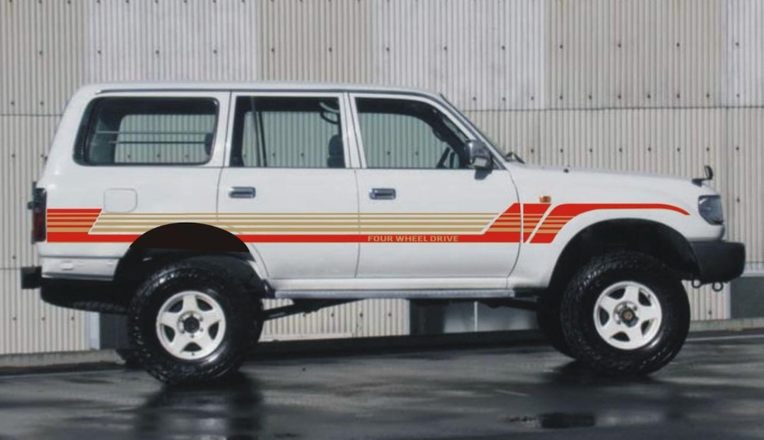 Land Cruiser 80 Series Side Stripe Decal Kit: FJ80 FZJ80 Vinyl