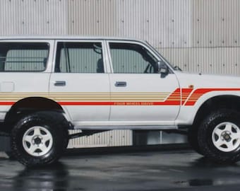 Land Cruiser 80 Series Side Stripe Decal Kit: FJ80 FZJ80 Vinyl Graphics