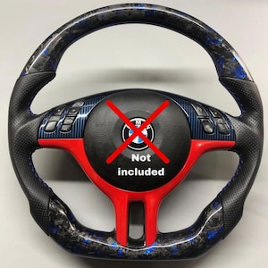 BMW M3 E46 325i 330i M5 E39 X5 E53 Forged Carbon Fiber Custom Steering Wheel | Sport Interior Upgrade | Modified BMW Accessory