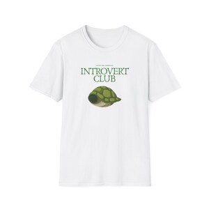 Introvert Club Unisex T-Shirt, Cute Introvert Tee, Funny Gift for Introverts, Casual Wear, Cozy Shirt for Book Lovers