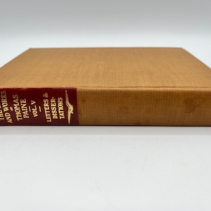 La vida y obra de Thomas Paine Volumen 5 Cartas y disertaciones Libro antiguo 1925 Tapa dura