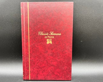 Sermões clássicos sobre oração, livro de capa dura vintage, 1987, compilado por Warren W. Wiersbe