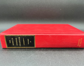 As Obras de Stephen Charnock Volume 4 O Conhecimento de Deus Livro de capa dura vermelho