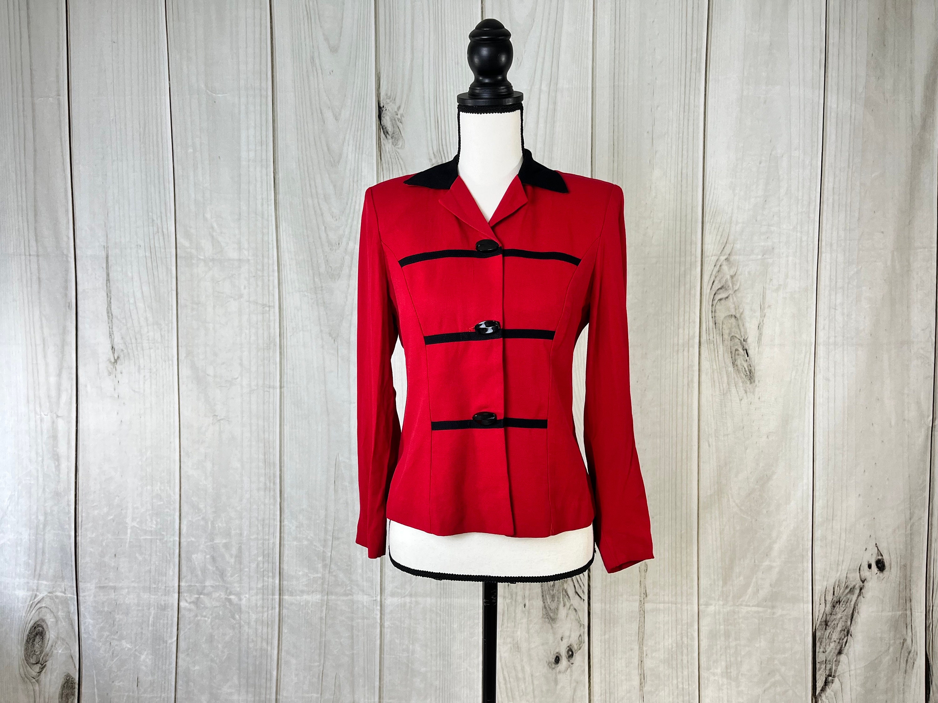 Red Blazer Dress - Etsy