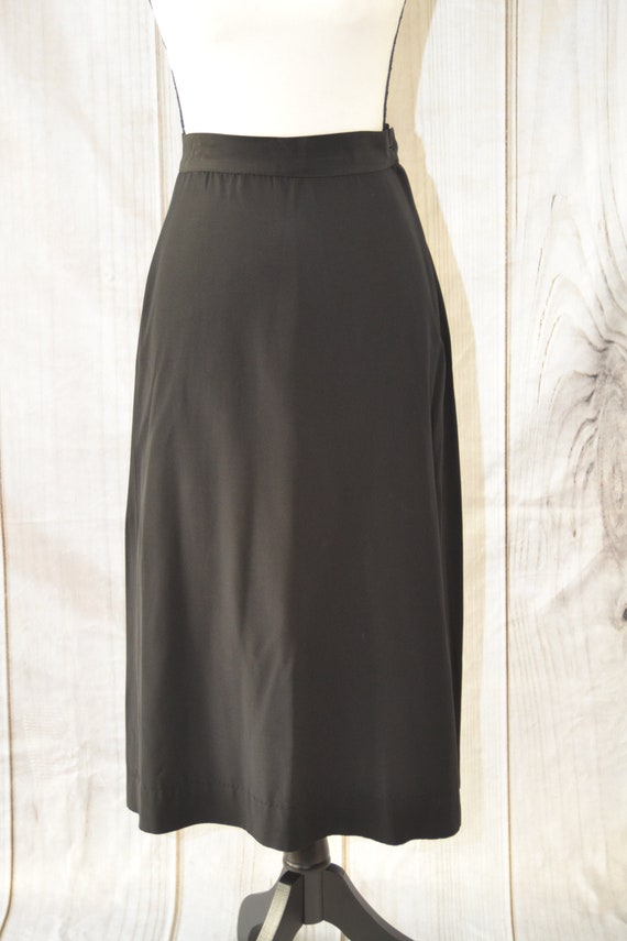 Vintage Black Jacket and Skirt 50's Women's Dress… - image 2
