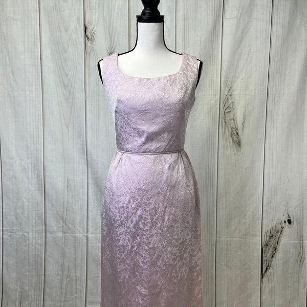 Vintage Lavender Dress Sheath Dress Floral - Small
