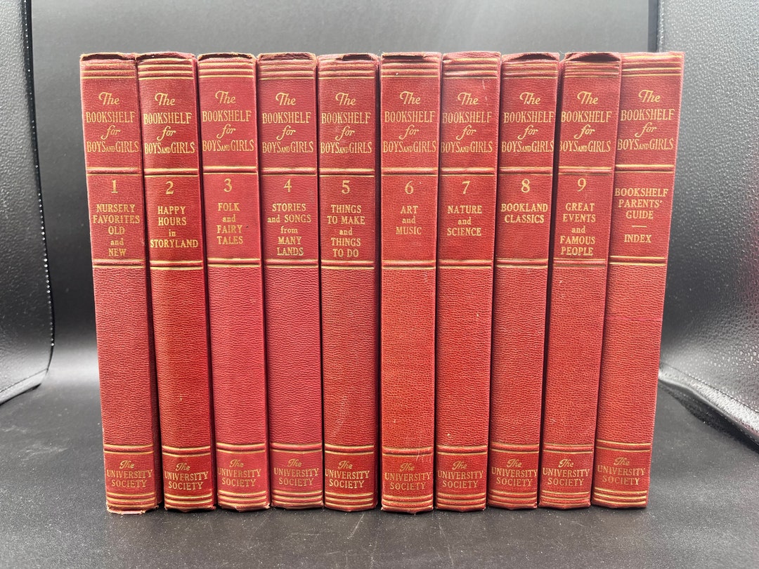 The Bookshelf for Boys and Girls Set of 10 Hardback Books 1960 Etsy