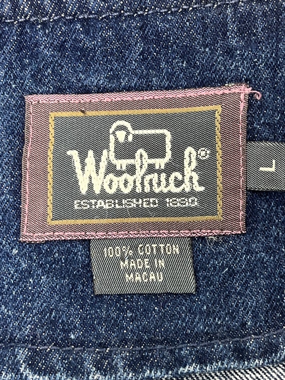 woolrich denim dress Vintage Woolrich Long Denim Dress Womens Button Front 100% Cotton Size  Medium