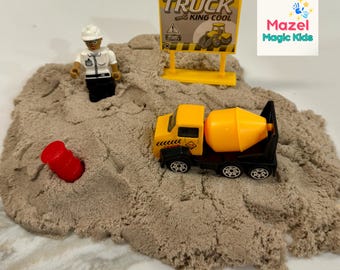 Mini Magic Construction Kit | Sensory Play Bag for Toddlers | Kinetic Sand Activity | Busy Bag | Mazel Magic Kids