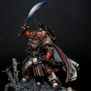 Jaghatai Khan, Primarch of The White Scars Legion painted commission