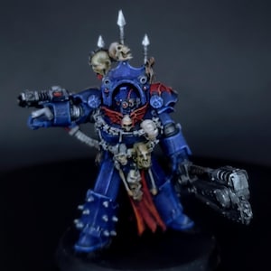 Night Lords Legion Praetor in Tartaros Terminator Armour painted commission