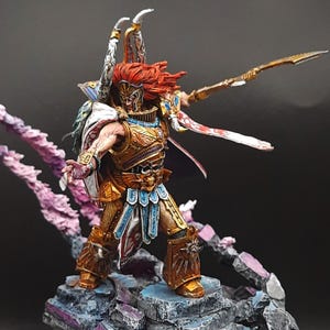 Magnus the Red, Primarch of the Thousand Sons Legion painted commission