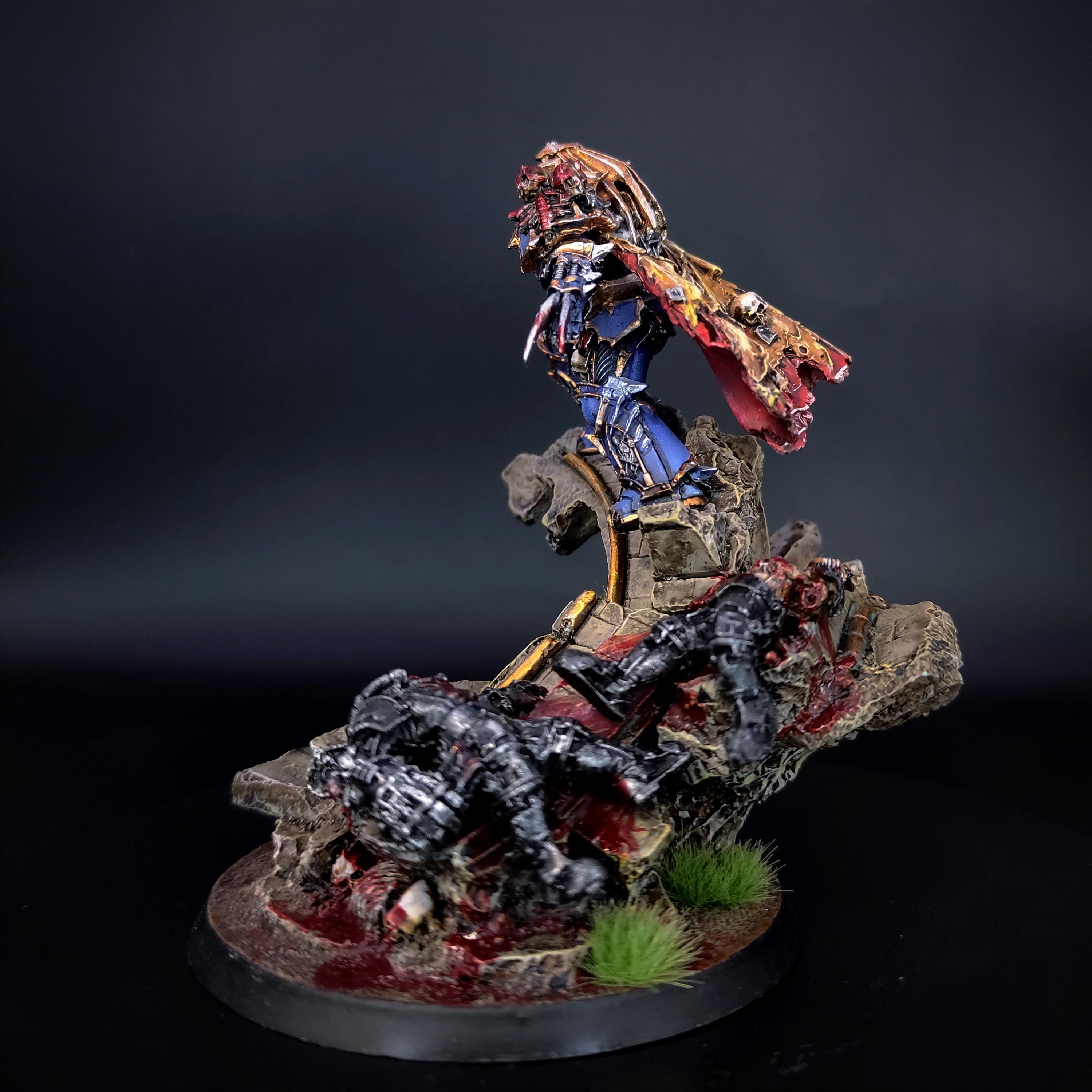 Konrad Cruze Primarch Of The Night Lords - Figurine Résine 3D W40k Chaos Space Marines Échelle Officielle