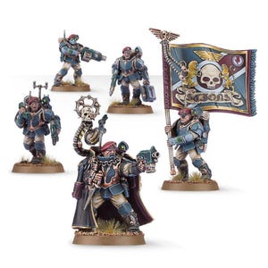 Militarum Tempestus Scions Command Squad målad uppdrag