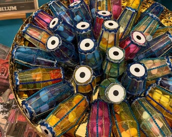 Mehndi Dholki Favours - Pakistani or Indian wedding favours. Traditional handmade Mehndi Mayoon