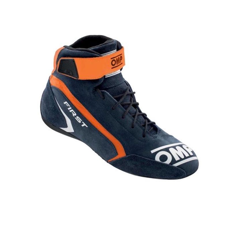Custom OMP Style Karting Racing Shoes – FIA Approved Lightweight Motorsport Boots Black/orange