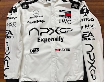Softshell APXGP Racing Jacket , Digital Sublimation, Custom Name & Number