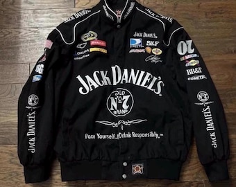 NASCAR Vintage Adult Racing Jacket Embroidered Jack daniel jacket