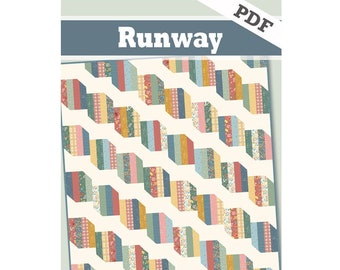 Runway digital quilt pattern
