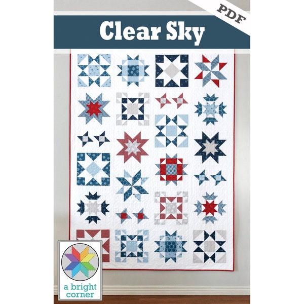 Clear Sky digital quilt pattern (PDF)