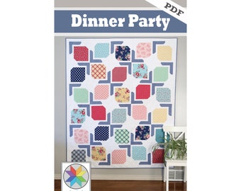 Dinner Party digital quilt pattern (PDF)