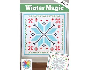 Winter Magic digital quilt pattern (PDF)