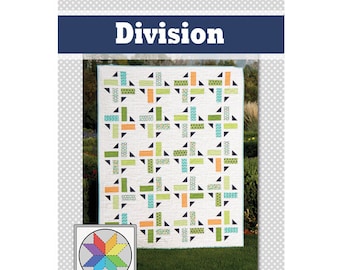 Division Quilt Pattern (PDF) Baby, Throw, Twin & Queen sizes