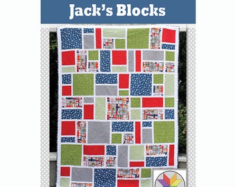 Jack's Blocks - a PDF Quilt Pattern (Crib, Throw, Twin & Queen)