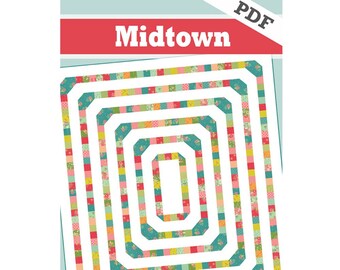 Patrón de colcha digital Midtown (PDF)
