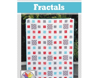 Fractals Quilt Pattern (PDF) with baby, throw, twin and queen sizes