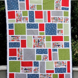 Jack's Blocks a PDF Quilt Pattern Crib, Throw, Twin & Queen image 4