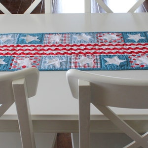 Patriotic Parade Table Runner and Topper PATTERN PDF image 2