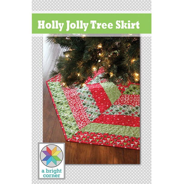 Holly Jolly Christmas Tree Skirt Pattern pdf Etsy