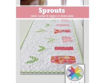 PATRÓN de adorno y camino de mesa Sprouts (PDF)