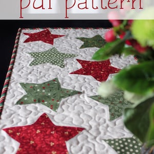 Christmas Star Table Runner PATTERN (PDF)