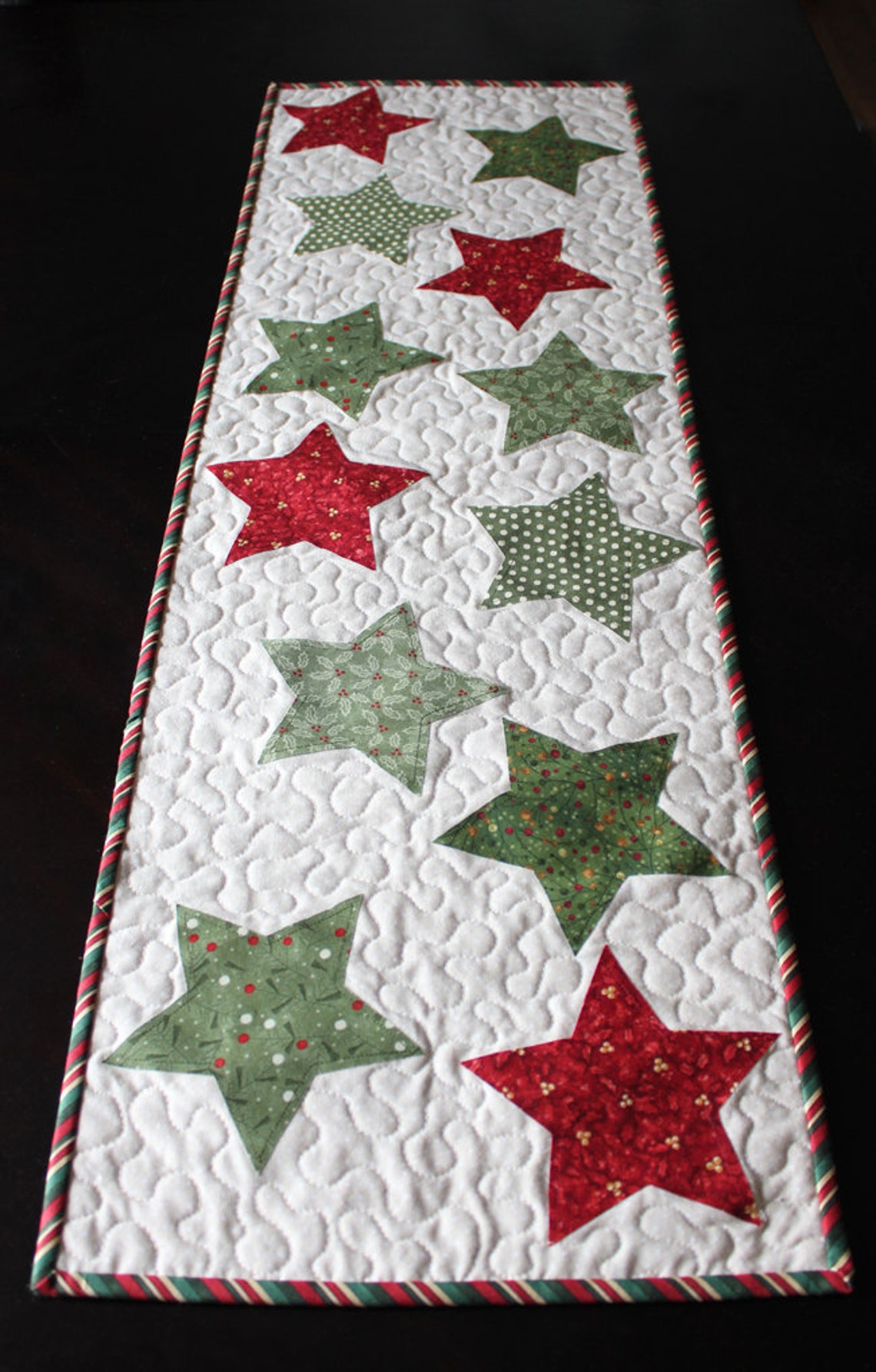 Christmas Star Table Runner PATTERN PDF - Etsy