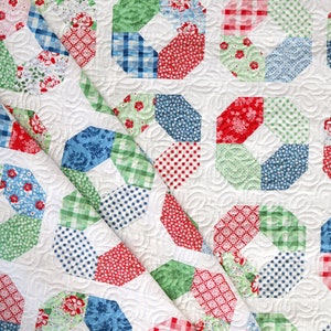 Layer Cake Lucy quilt pattern PDF Throw size quilt pattern perfect for precuts image 6