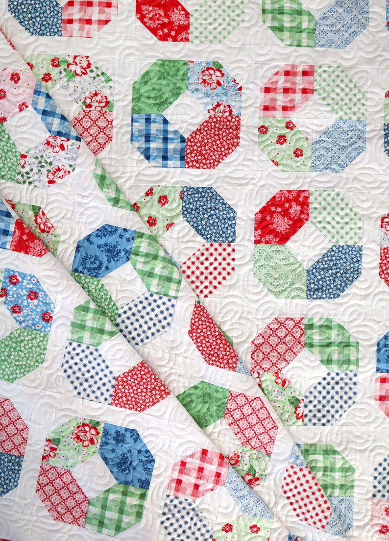 Layer Cake Lucy quilt pattern PDF Throw size quilt pattern perfect for precuts image 6