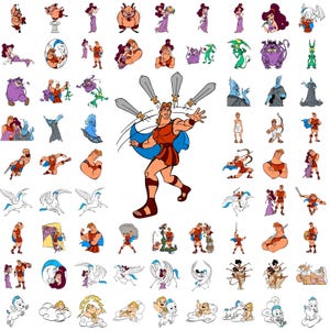 Baby Hercules Svg for Cricut, Pegasus Png Clipart, Hades Megara Svg Birthday Shirt Design, Greek Hero Svg Cut File, Digital Download