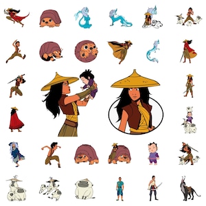 Raya and the Last Dragon Layered SVG Bundle, Sisu Clipart, Raya Cut Files for Cricut and Sublimation, Png Svg Dxf Digital Download