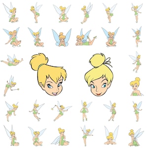 Tinkerbell SVG Bundle, Tinkerbell Svg & Png Files for Cricut, Believe Tinkerbell Png, Fairy Svg for Shirt, Princess Clipart Instant Download