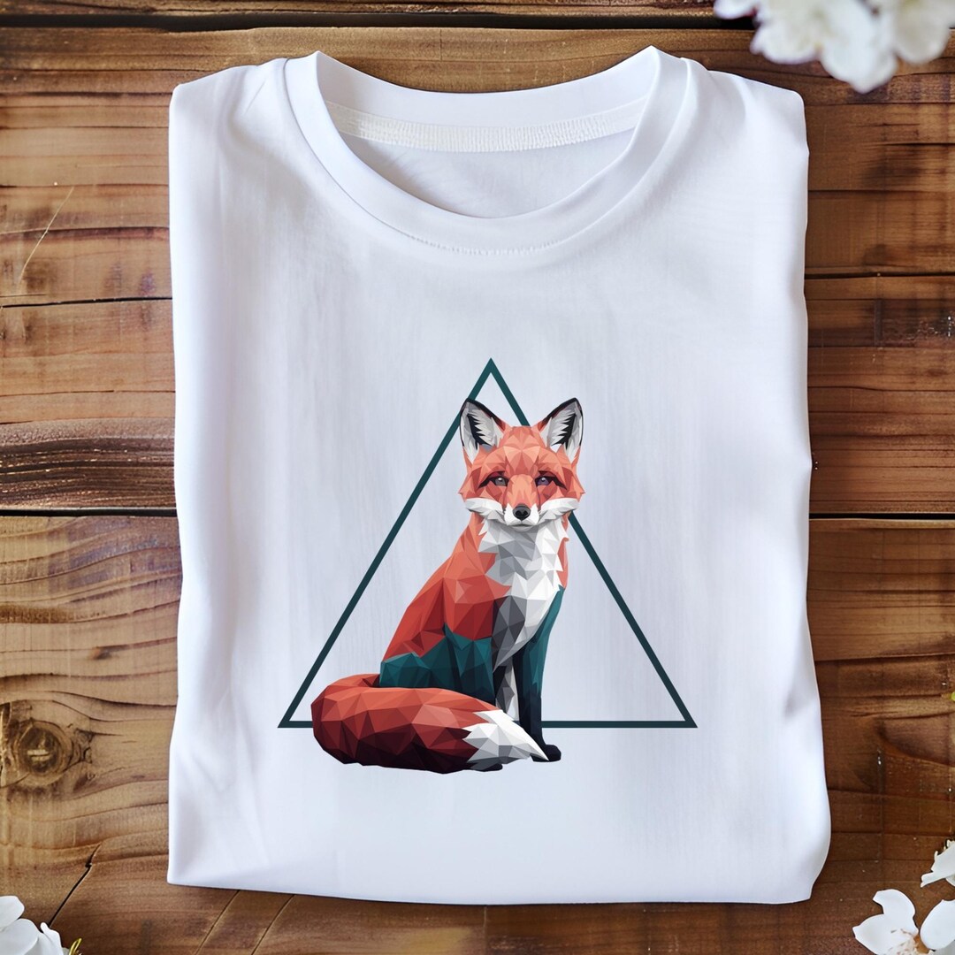 Geometric Fox Png, Polygon Fox Clipart, Triangle Fox Png, Low Poly ...
