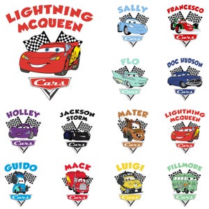 Cars PNG, Cars Clipart, Planes and Cars Birthday Bundle, Instant Download, Instant Download Lightning Mcqueen Mater, Chrome Letter